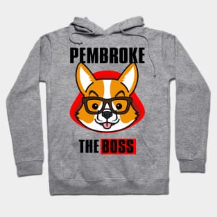 Corgi Dog Money Heist Boss Member Pembroke white Hoodie